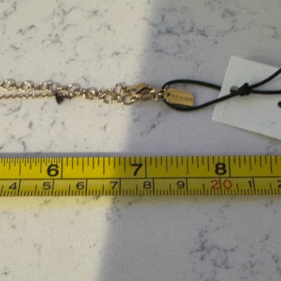 Coach Gold Script Necklace - Picture 4 of 4